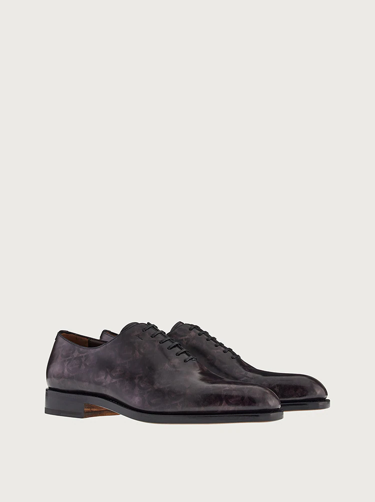  Giày Salvatore Ferragamo Nam Oxford Shoes 'Steel Black' 