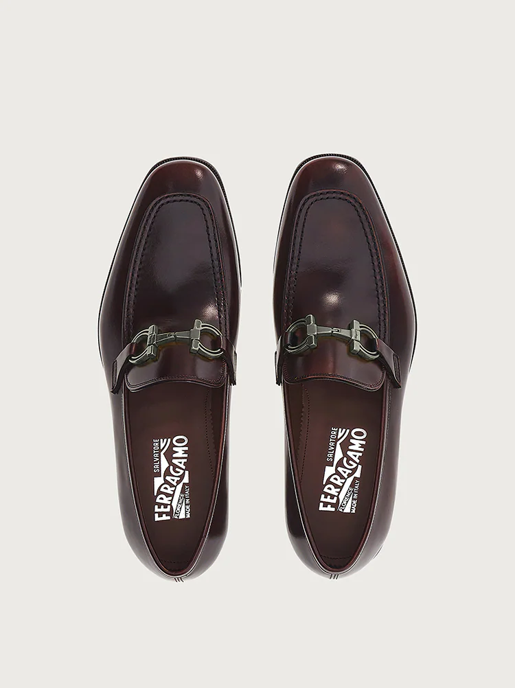  Giày Salvatore Ferragamo Nam Loafer With Gancini Ornament  'Siena Tan' 