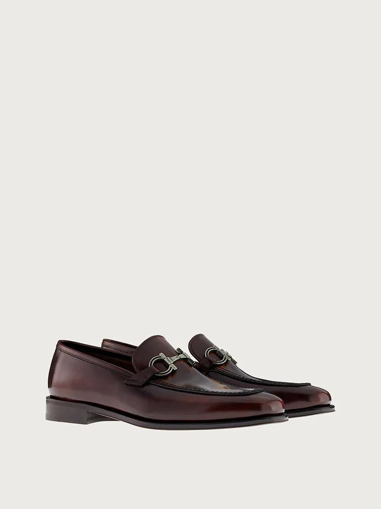 Giày Salvatore Ferragamo Nam Loafer With Gancini Ornament  'Siena Tan' 