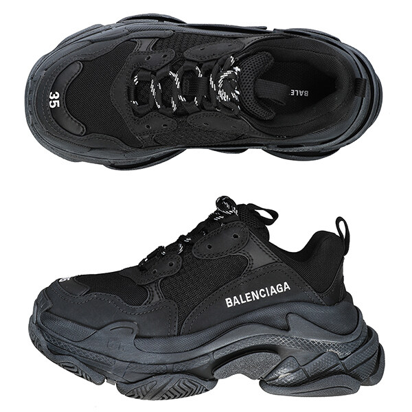 BALENCIAGA Triple S Sneakers Black  REAWAKE