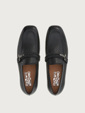  Giày Salvatore Ferragamo Nam Loafer With Gancini Ornament 'Black' 