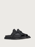  Dép Salvatore Ferragamo Nam Gancini Sandal Black 