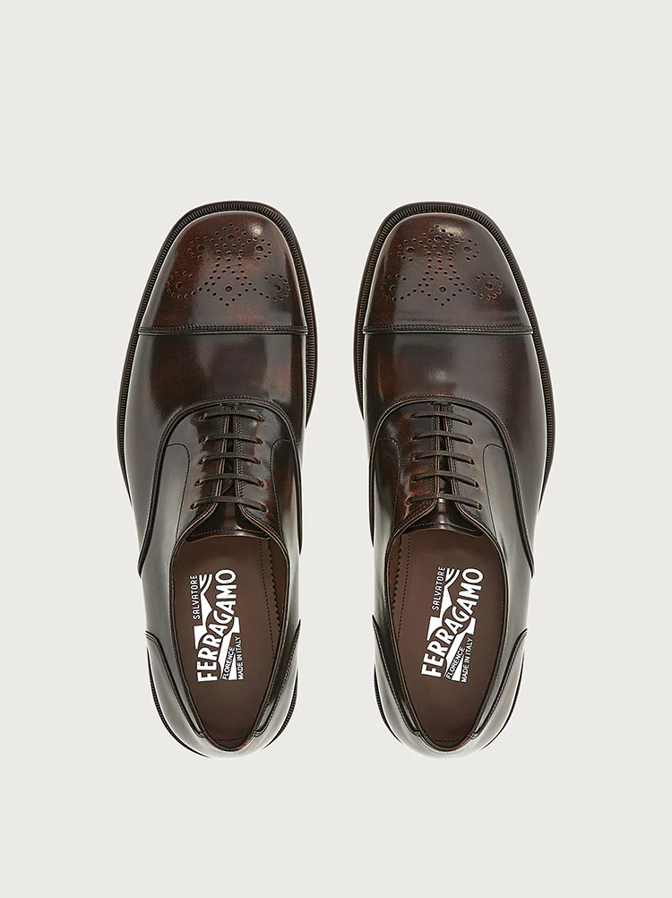  Giày Salvatore Ferragamo Nam Oxford Shoes 'Siena Tan' 