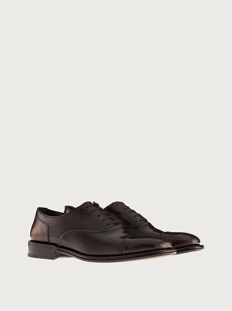  Giày Salvatore Ferragamo Nam Oxford Shoes 'Siena Tan' 