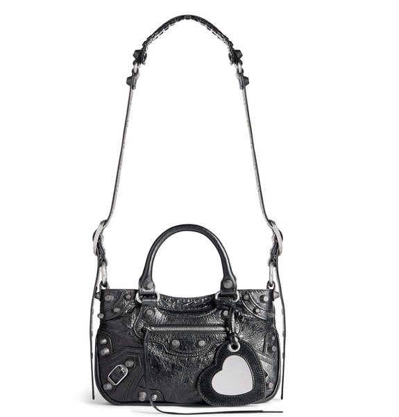  Túi Nữ Balenciaga Le Cagole Small Braided-handle 'Black' 