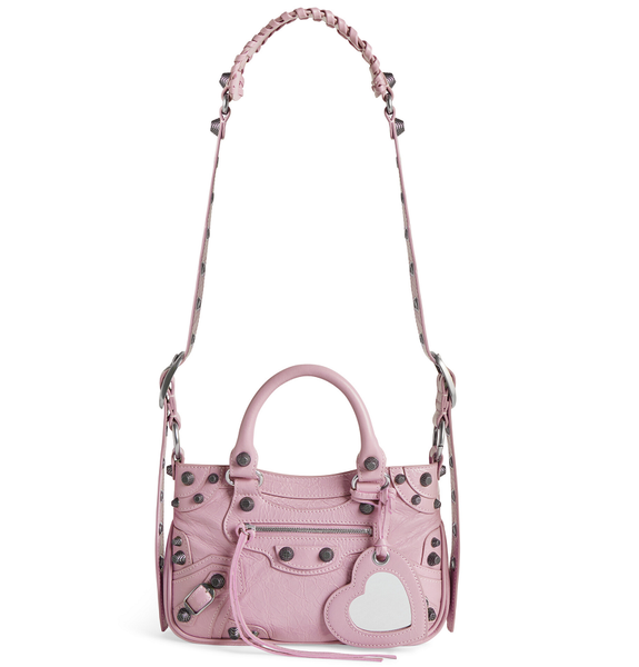  Túi Nữ Balenciaga Le Cagole Small Braided-handle 'Pink' 