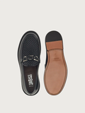  Giày Salvatore Ferragamo Nam Loafer With Gancini Ornament 'Black' 