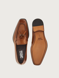  Giày Salvatore Ferragamo Nam Loafer With Tassels 'Brown' 