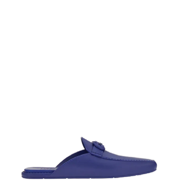  Dép Salvatore Ferragamo Nam Gancini Mule Golfo Blue 