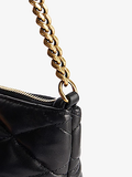  Túi Nữ Saint Laurent Brand-foiled Leather Shoulder Bag 'Black' 