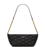  Túi Nữ Saint Laurent Brand-foiled Leather Shoulder Bag 'Black' 