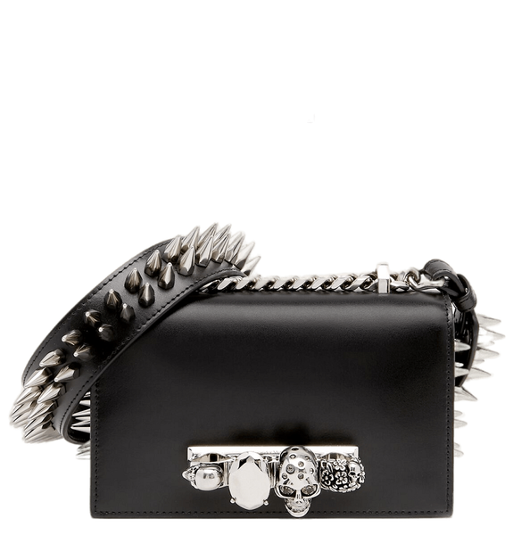  Túi Nữ Alexander McQueen The Biker Studded Mini 'Black' 