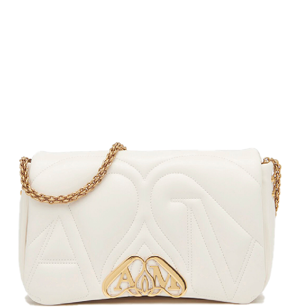  Túi Nữ Alexander McQueen The Seal Leather 'Soft Ivory' 