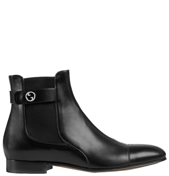  ‎Giày Nam Gucci Blondie Ankle Boot 'Black' 