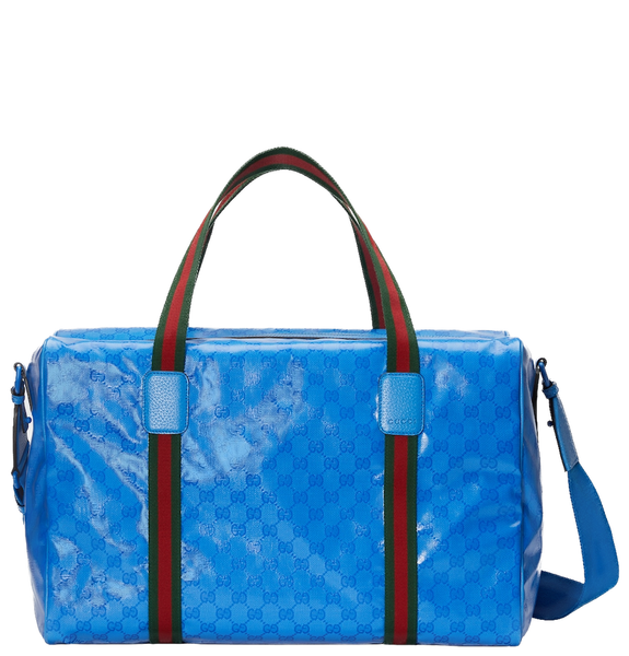  Túi Nam Gucci Large Duffle Bag With Web 'Blue' 