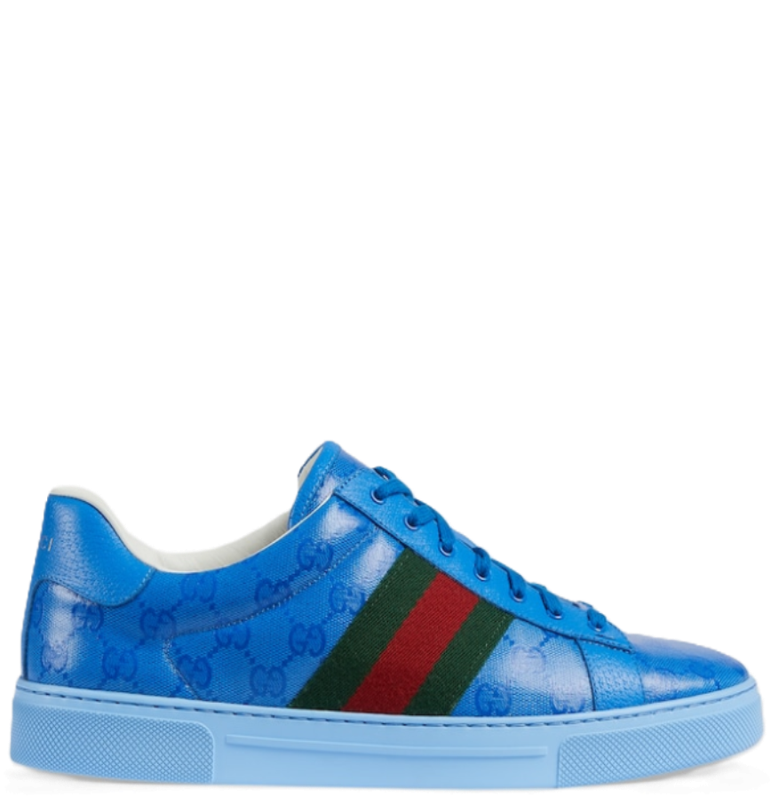  Giày Nam Gucci Ace Gg Crystal 'Blue' ‎ 