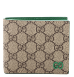  Ví Nam Gucci Interior GG Bi-fold 'Brown Green' 