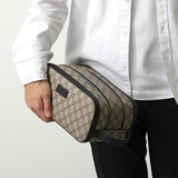  Túi Nam Gucci GG Supreme Pouch Bag 'Beige' 