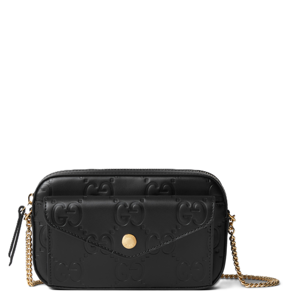  Túi Nữ Gucci Gg Super Mini Shoulder Bag 'Black' 