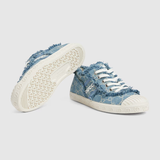  Giày Nữ Gucci GG Trainer 'Light Blue GG Denim' 