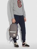 Balo Coach Patch Pacer Backpack 'Black Grey' 