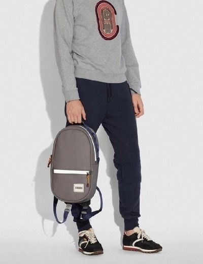  Balo Coach Patch Pacer Backpack 'Black Grey' 