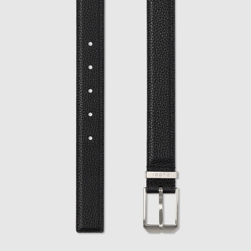  Thắt Lưng Nam Gucci Rectangular Buckle 'Black' 