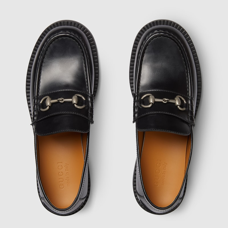  Giày Nam Gucci Loafer With Horsebit 'Black' ‎ 