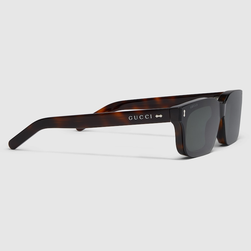  Kính Nam Gucci Rectangular Frame 'Tortoiseshell' 