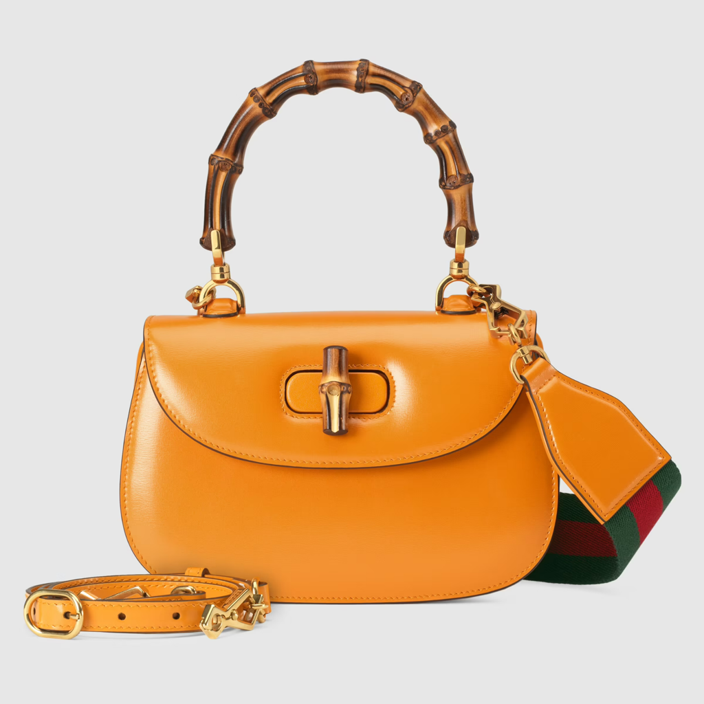  Túi Nữ Gucci Small Bamboo Marigold 'Yellow' 