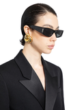  Kính Nữ Saint Laurent Rectangular Sunglasses 'Black' 