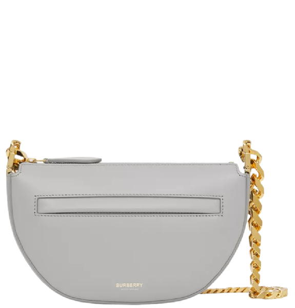  Túi Nữ Burberry Mini Leather Zip Olympia Bag 'Heather Melange' 