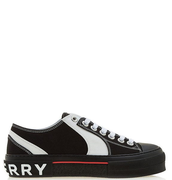  Giày Nam Burberry Colorblock Low Top Canvas 'Black' 