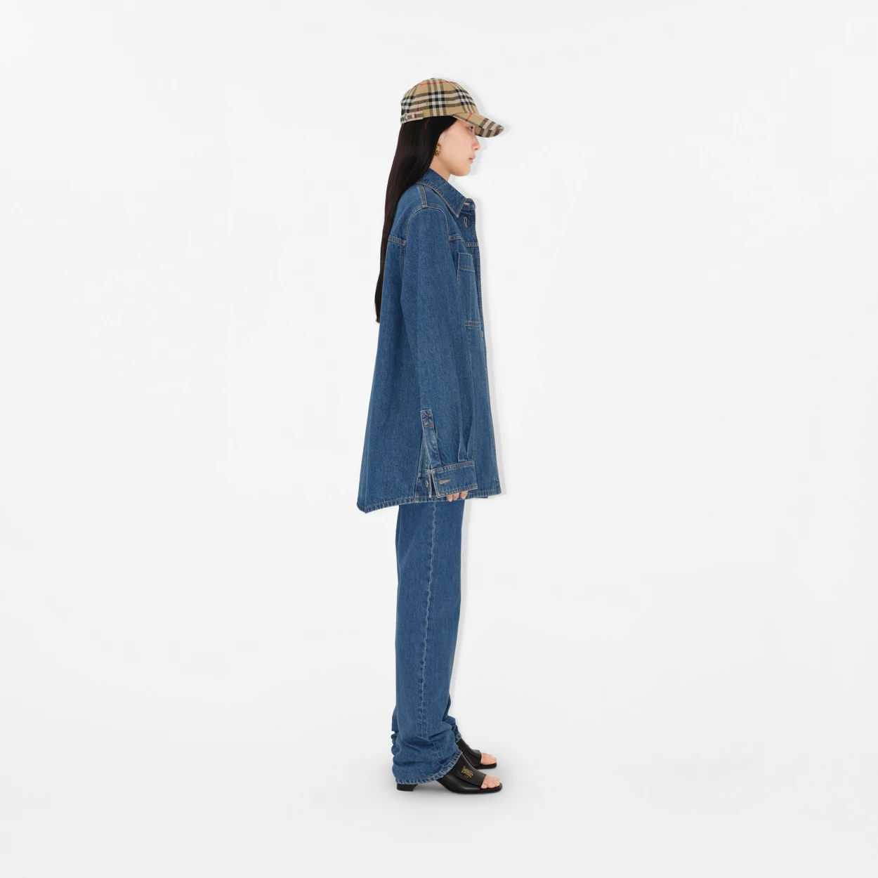  Mũ Burberry Check Cotton Baseball Cap 'Archive Beige' 