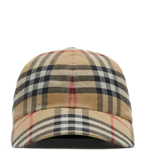  Mũ Burberry Check Cotton Baseball Cap 'Archive Beige' 
