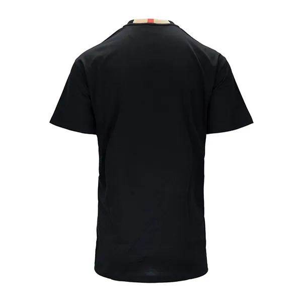  Áo Nam Burberry Icon Stripe Trim Cotton T-shirt 'Black' 