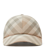  Mũ Burberry Check Baseball Cap 'Flax' 