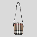  Túi Nam Burberry Paddy Check Crossbody 'Taupe Brown' 