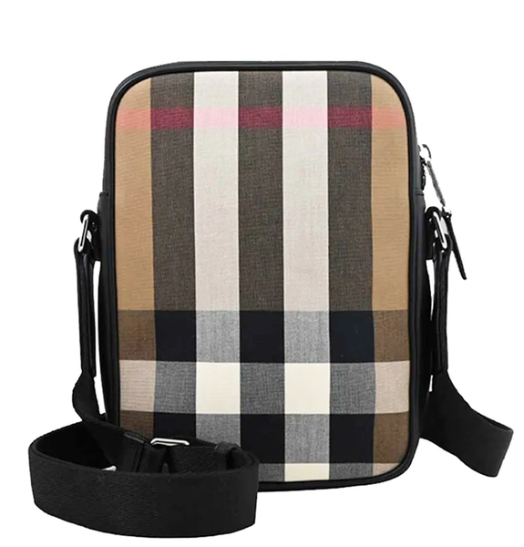  Túi Nam Burberry Paddy Check Crossbody 'Taupe Brown' 