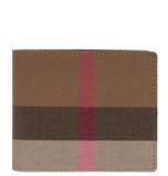  Ví Nam Burberry Bi-fold Check Canvas x Leather 'Multicolor' 