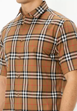  Áo Nam Burberry Vintage Check Printed 'Brown' 
