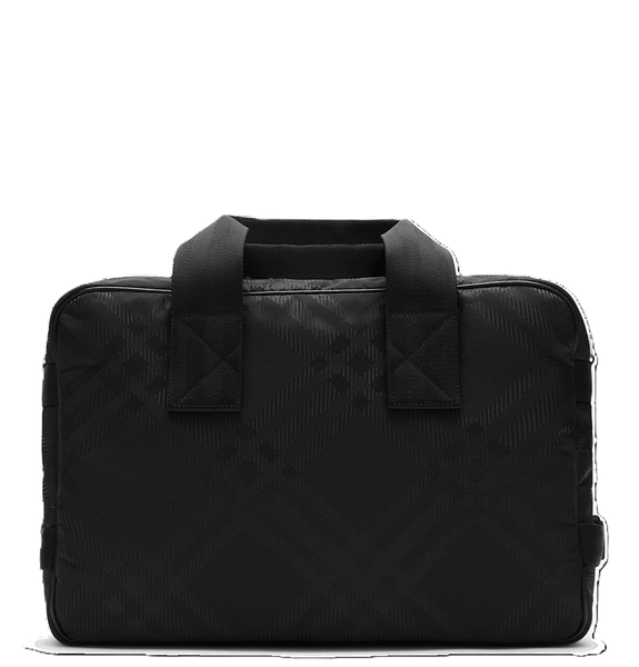  Túi Burberry Check Jacquard Briefcase 'Black' 