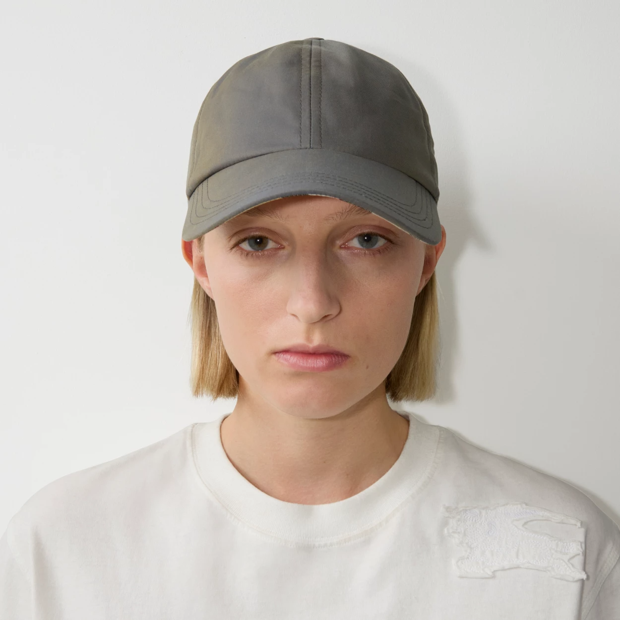  Mũ Burberry Cotton Baseball Cap 'Iron' 