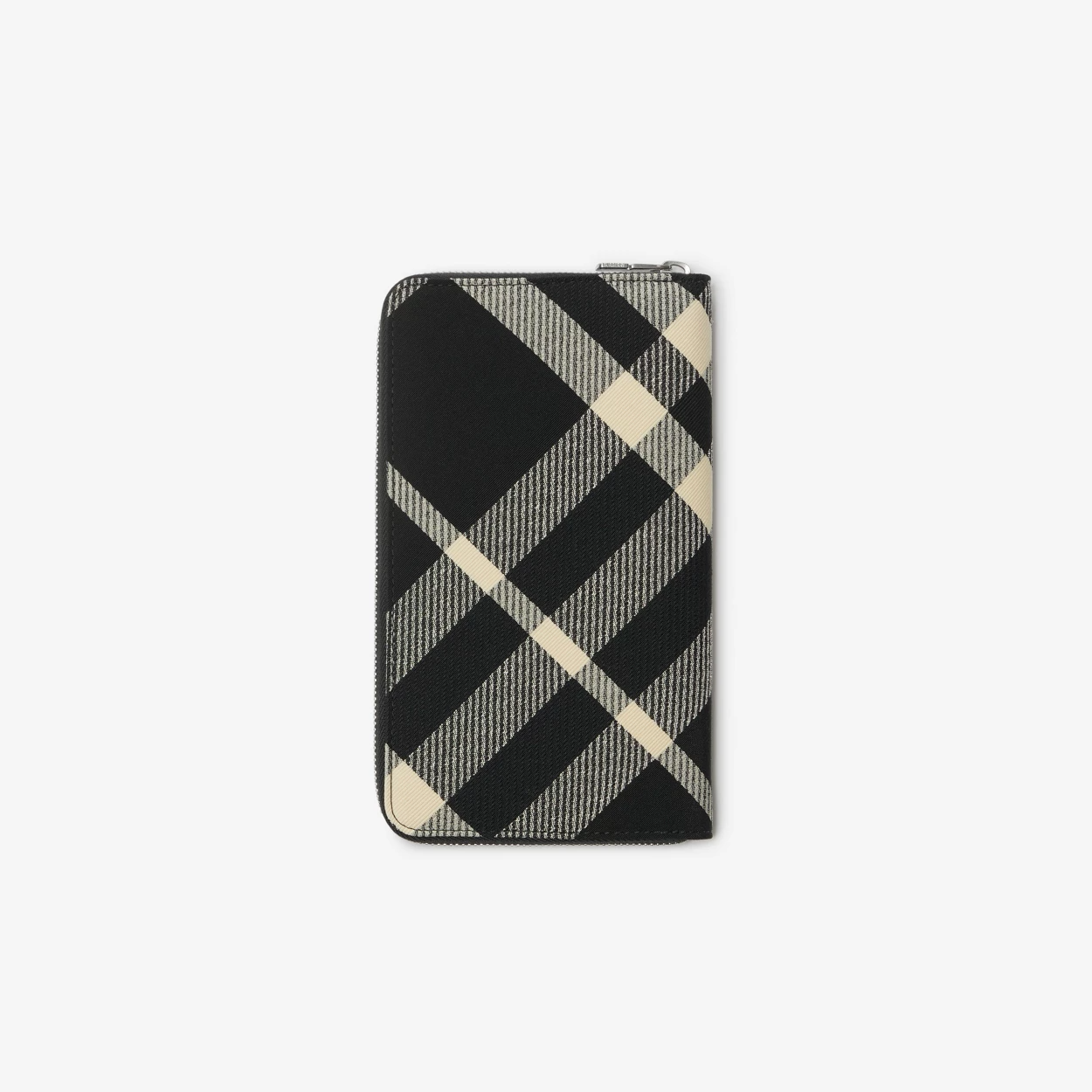  Ví Burberry Large Check Zip 'Black Calico' 