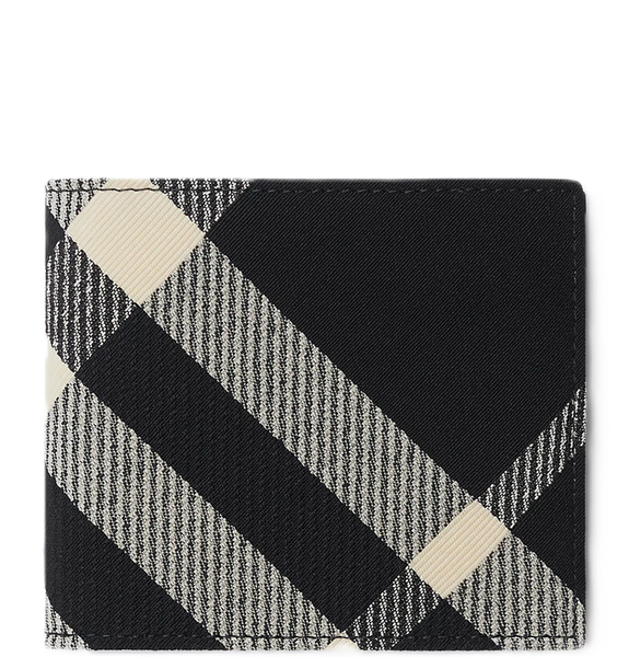  Ví Nam Burberry Check Bifold Wallet 'Black Calico' 