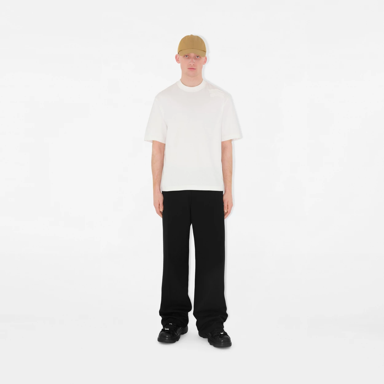  Mũ Burberry Gabardine Baseball Cap 'Spelt' 