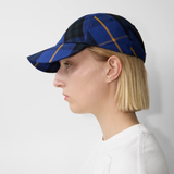  Mũ Burberry Check Linen Baseball Cap 'Knight' 