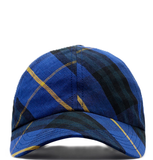  Mũ Burberry Check Linen Baseball Cap 'Knight' 