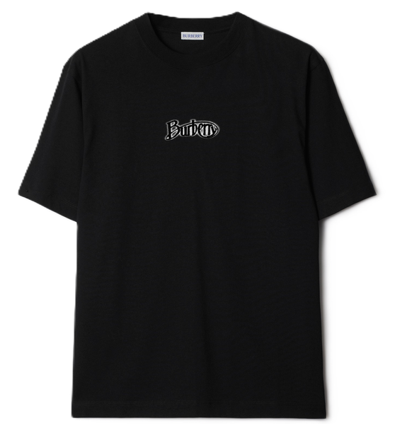  Áo Nam Burberry Logo Cotton T-shirt 'Black' 