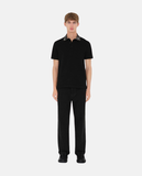  Áo Nam Burberry Check Collar Cotton 'Black' 